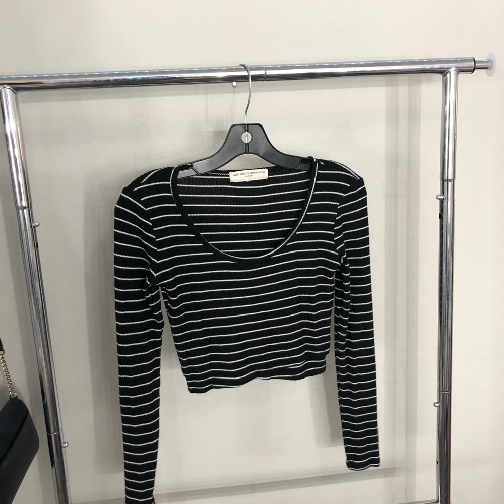Urban outfitters long sleeve crop top